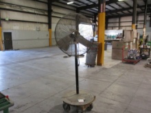 Lot Of Electric Shop Fan W/Rolling Dolly