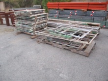 Lot Of Scaffolding Folding Shelves & 12' Planks