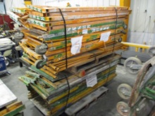 Lot Of 6' x 28" Rolling & Non-Rolling Scaffolding