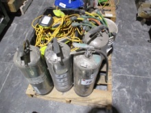 Lot Of (4) Fire Extinguishers, Pig Tails,