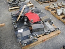 Pallet Of 4-Wheel Concave Dollies