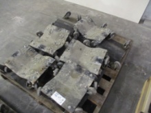 Lot Of (12) 4-Wheel Concave Dolly's