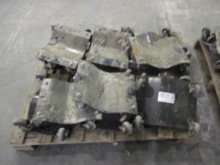 Lot Of (12) 4-Wheel Concave Dolly's