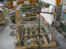 Lot Of (4) 4-Wheel HD Material Warehouse Carts