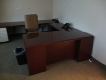 Lot Of Round Table, Chairs, Desk & Filing Cabinet,