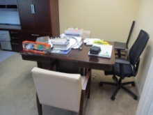 Lot Of Office Desk Table & Chairs,