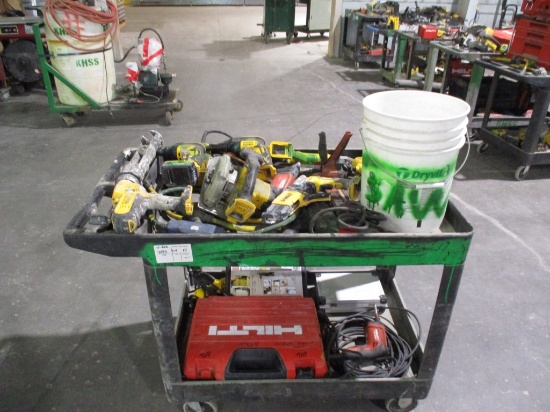 Lot Of Dewalt & Hilti Assorted Power Tools,