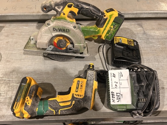 Lot Of Dewalt Circular Saw, Dewalt Screw Gun,