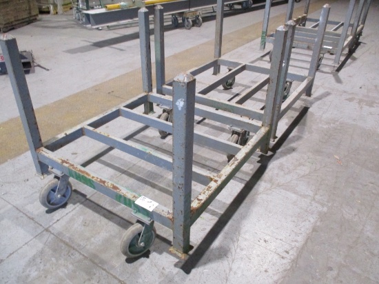 (2) 44" x 44" HD Warehouse Carts W/Casters