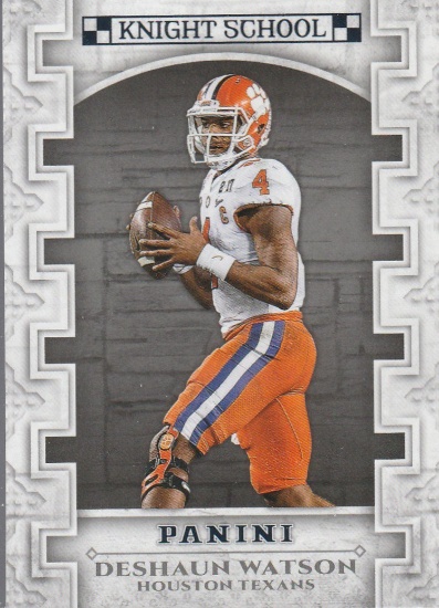 DESHAUN WATSON 2017 PANINI KNIGHT SCHOOL ROOKIE INSERT