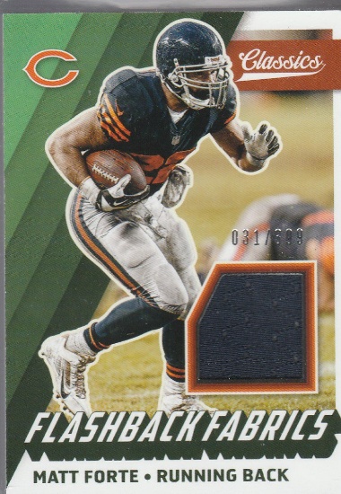 MATT FORTE 2017 PANINI CLASSICS FLASHBACK JERSEY CARD