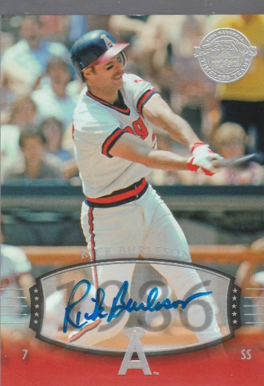 RICK BURLESON 2004 UD TIMELESS TEAMS AUTOGRAPH CARD