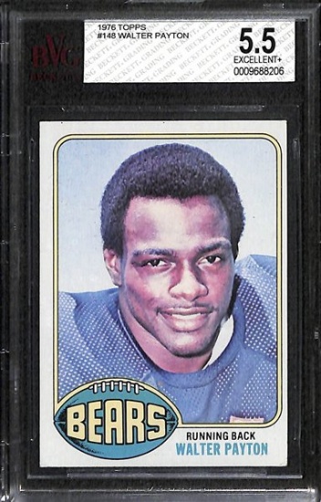 WALTER PAYTON 1976 TOPPS ROOKIE CARD #148 / GRADED