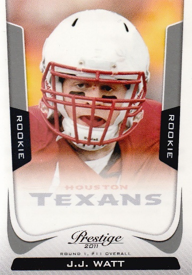 J J WATT 2011 PRESTIGE ROOKIE CARD #244