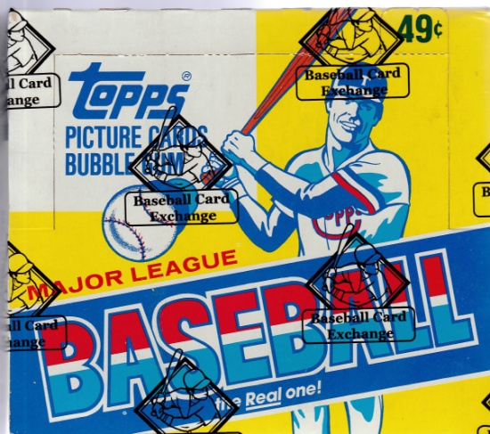 1984 TOPPS CELLO PACK WAX BOX CHECKED AND SEALED BY BASEBALL CARD EXCHANGE