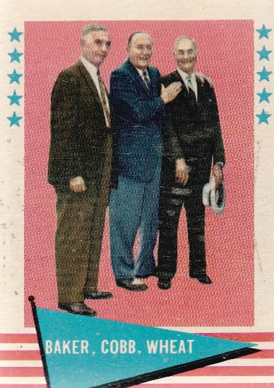 1961 FLEER CARD #1 BAKER, COBB, WHEAT