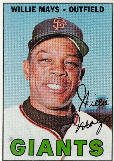 WILLIE MAYS 1967 TOPPS CARD #200