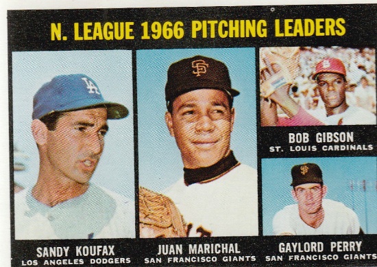 1967 TOPPS CARD #236 VICTORY LEADERS / KOUFAX