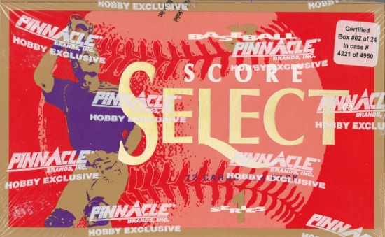 1994 PINNACLE SELECT BASEBALL WAX BOX