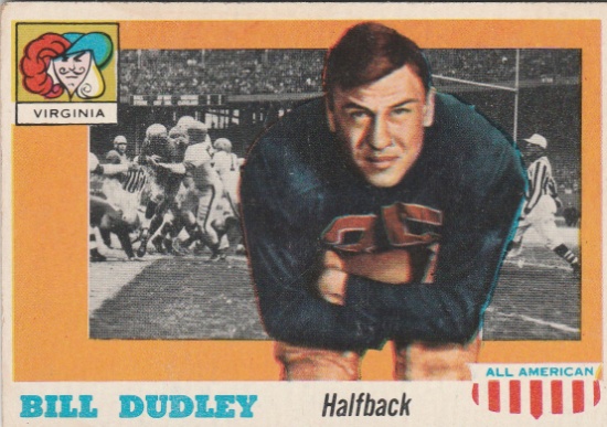 BILL DUDLEY 1955 TOPPS ALL-AMERICAN CARD #10