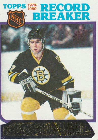 RAY BOURQUE 1980/81 TOPPS RECORD BREAKER CARD #2