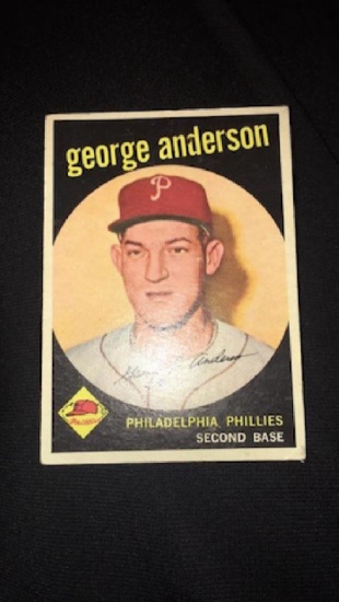 SPARKY ANDERSON 1959 TOPPS ROOKIE CARD #338
