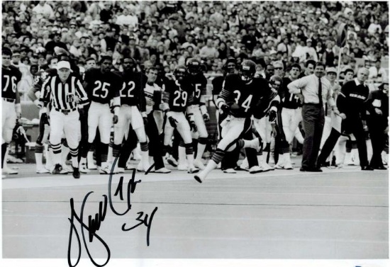 WALTER PAYTON AUTOGRAPHED 8X10 WITH COA