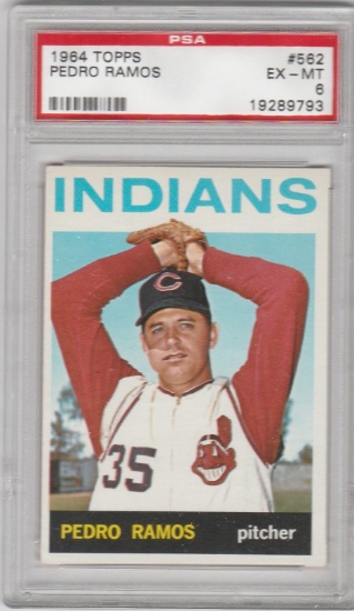 PEDRO RAMOS 1964 TOPPS CARD #562 HIGH NUMBER / GRADED