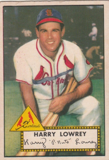 HARRY "PEANUTS" LOWREY 1952 TOPPS CARD #111