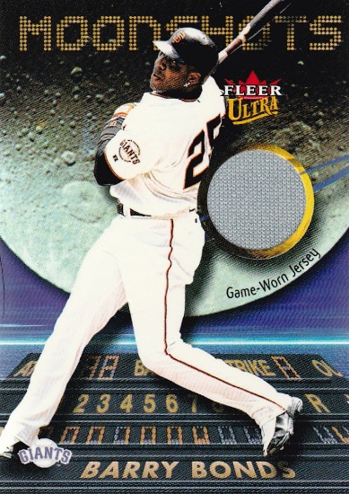 BARRY BONDS 2003 FLEER ULTRA MOONSHOTS JERSEY CARD