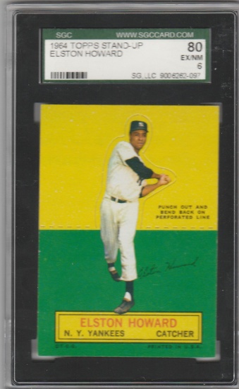 ELSTON HOWARD 1964 TOPPS STAND UP CARD / GRADED