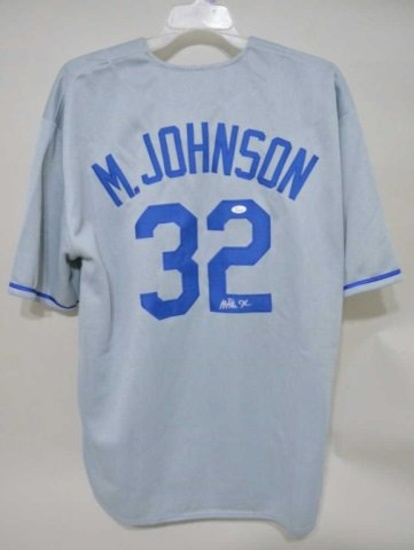 MAGIC JOHNSON L.A. DODGERS AUTOGRAPHED JERSEY WITH COA