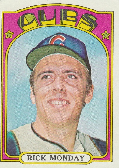 RICK MONDAY 1972 TOPPS CARD #730 / HIGH NUMBER