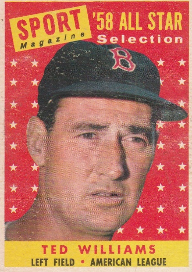 TED WILLIAMS 1958 TOPPS CARD #485