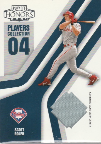 SCOTT ROLEN 2004 PLAYOFF HONORS JERSEY CARD