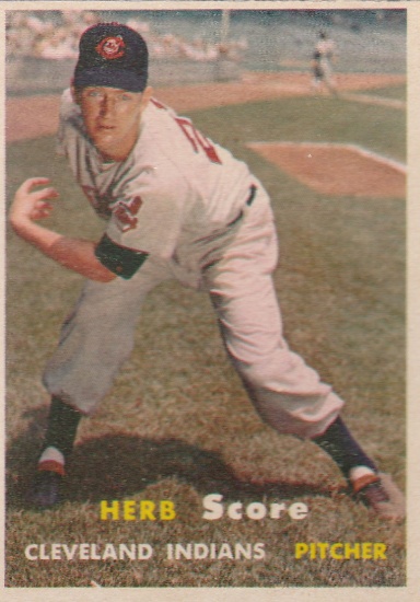 HERB SCORE 1957 TOPPS CARD #50