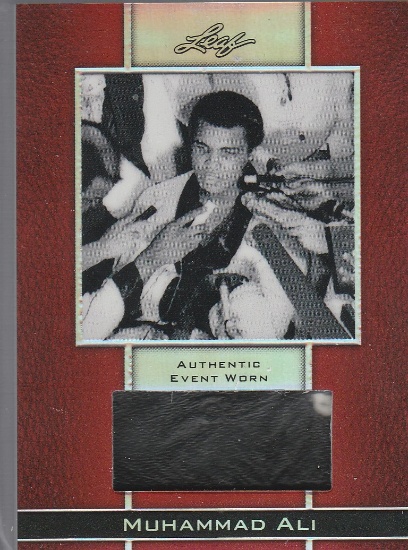 MUHAMMAD ALI 2011 LEAF EVENT WORN MATERIAL CARD