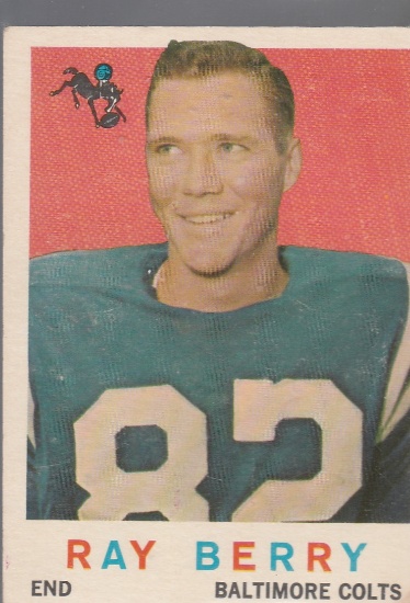 RAYMOND BERRY 1959 TOPPS CARD #55