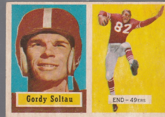 GORDY SOLTAU 1957 TOPPS CARD #54
