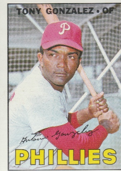 TONY GONZALEZ 1967 TOPPS CARD #548 / HIGH NUMBER