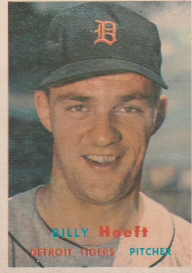 BILLY HOEFT 1957 TOPPS CARD #60