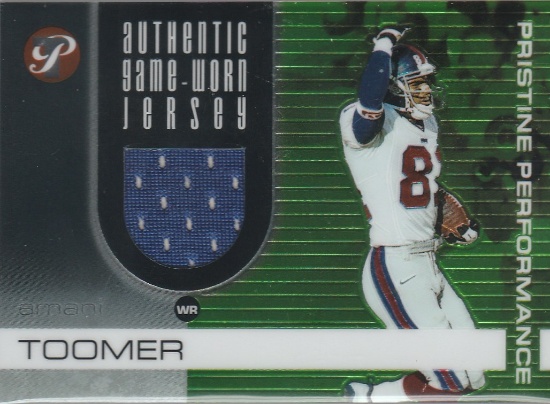 AMANI TOOMER 2003 TOPPS PRISTINE JERSEY CARD