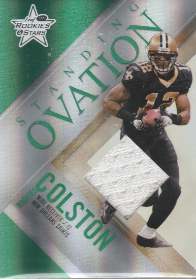 MARQUES COLSTON 2007 ROOKIES AND STARS JERSEY CARD