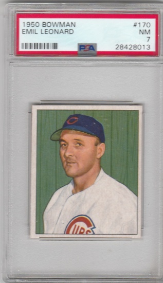 EMIL LEONARD 1950 BOWMAN CARD #170 / GRADED
