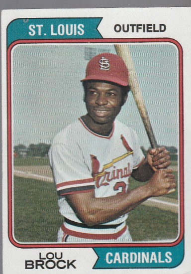 LOU BROCK 1974 TOPPS CARD #60