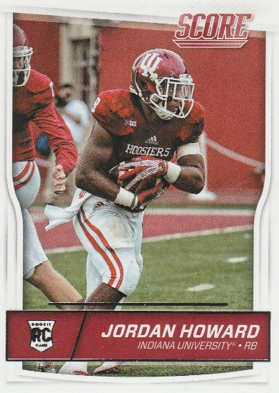 JORDAN HOWARD 2016 SCORE ROOKIE CARD #356