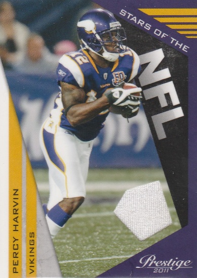 PERCY HARVIN 2011 PRESTIGE STARS OF THE NFL JERSEY CARD