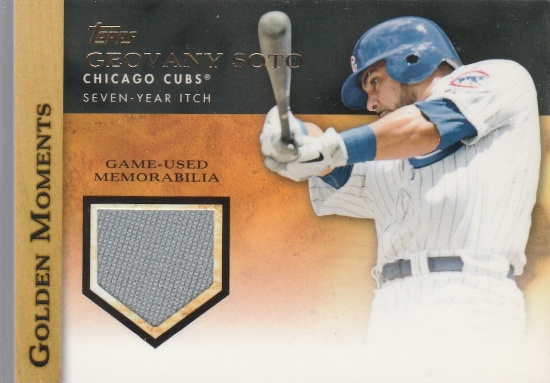 GEOVANY SOTO 2012 TOPPS GOLDEN MOMENTS JERSEY CARD