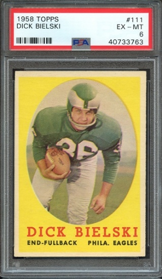 DICK BIELSKI 1958 TOPPS CARD #111 / GRADED