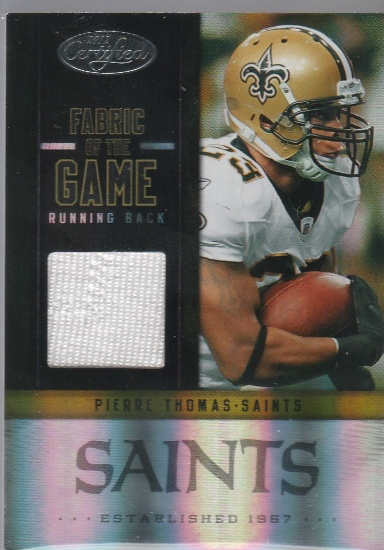 PIERRE THOMAS 2012 PANINI CERTIFIED JERSEY CARD